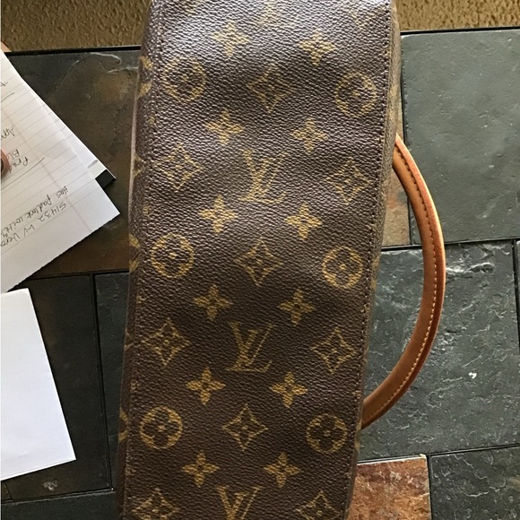 Louis Vuitton Looping GM Monogram Shoulder Bag with Tan Handle